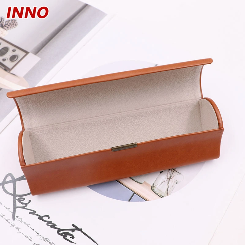 Inno-0176 Glasses Box PU Leather Hard Case for Reading Optical Frame, Custom Logo, Eco-Friendly