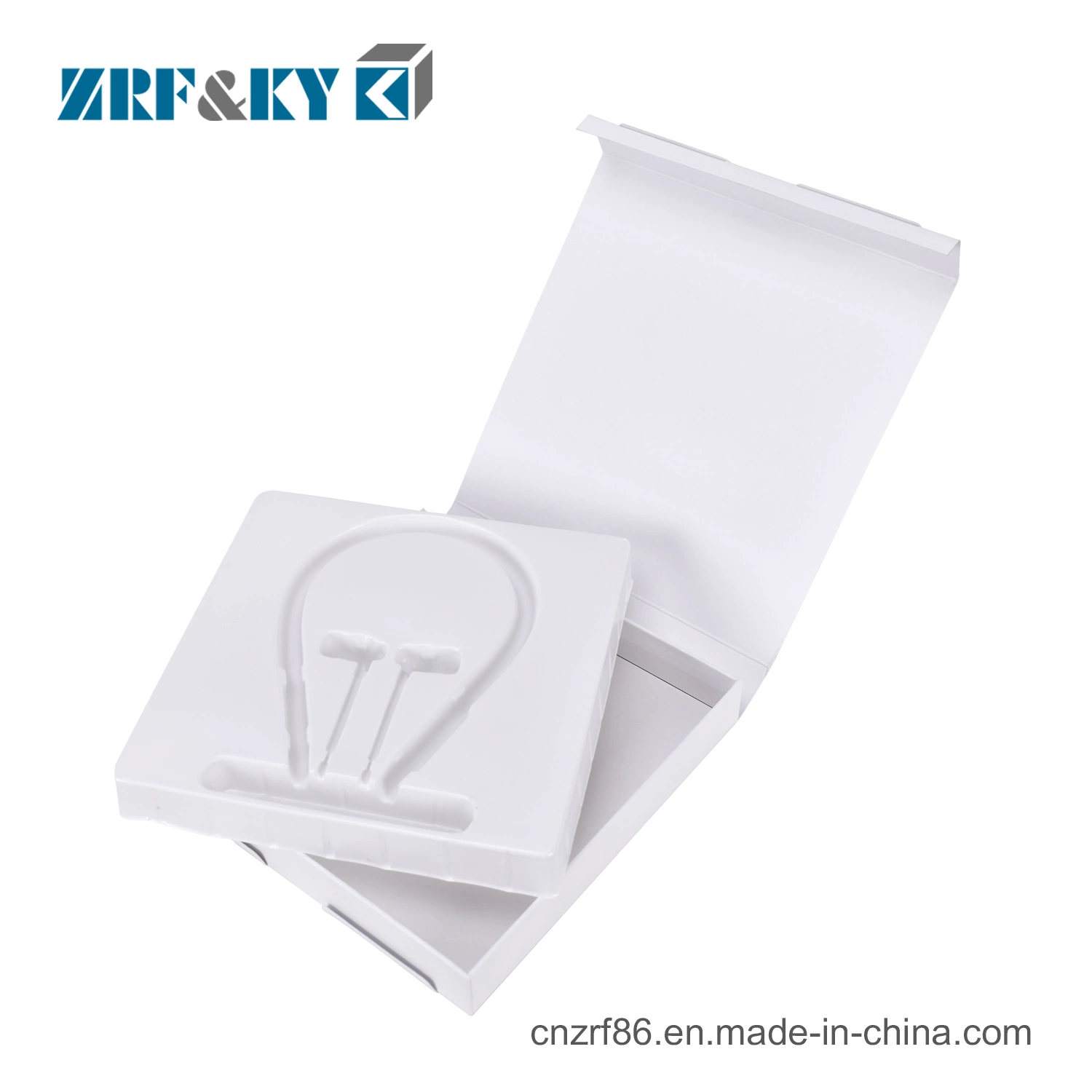 Impresos personalizados de papel cartón Cable Inalámbrico Auricular Bluetooth Auriculares/cajas de embalaje