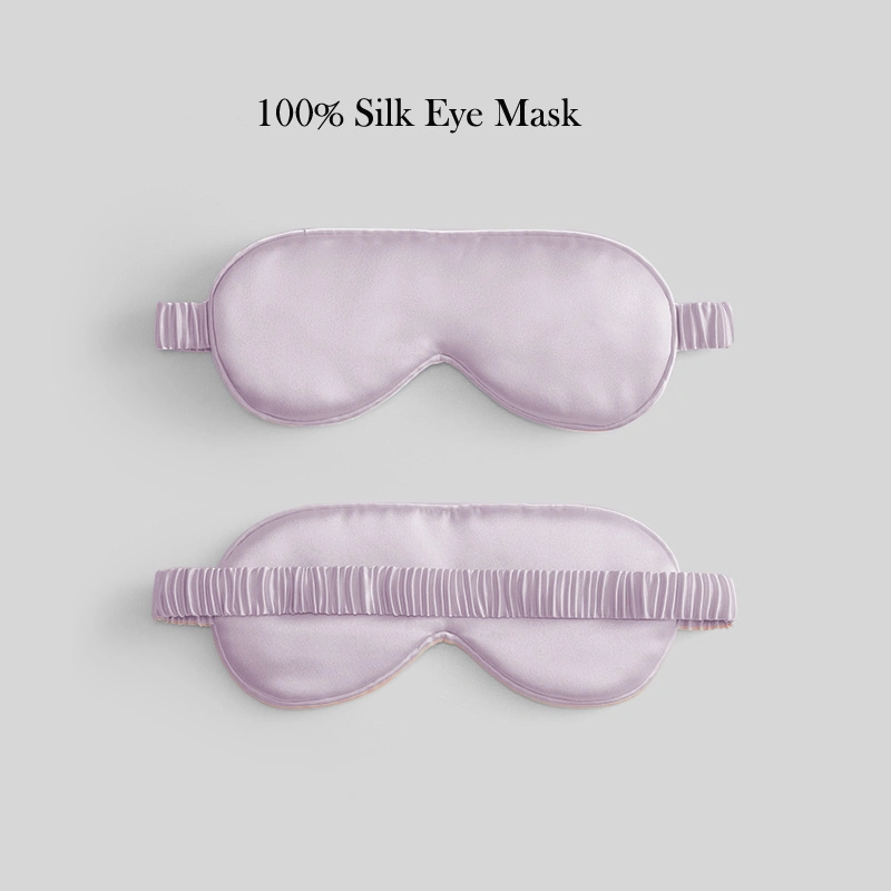 Manufacturer Plain Color Mulberry Silk Woman Hot Sale Silk Sleep Mask with Custom Logo