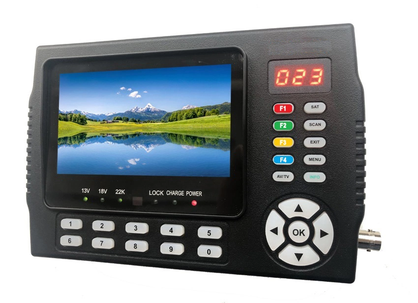 DVB-S2+T2+C 4.3 Inch HD Digital Satellite Receiver with Spectrum Analyzer