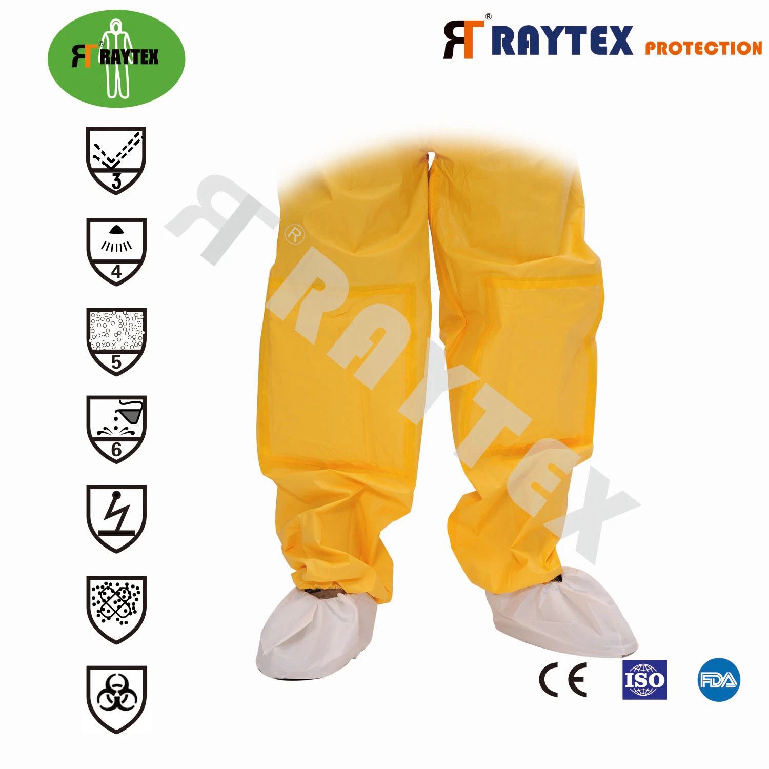 The Most Protective Disposable Surgical/Medical/Waterproof/Working/Safety/Clothing SMS/PE 90g with 2 Zipper and Hood or Boot for Hospital