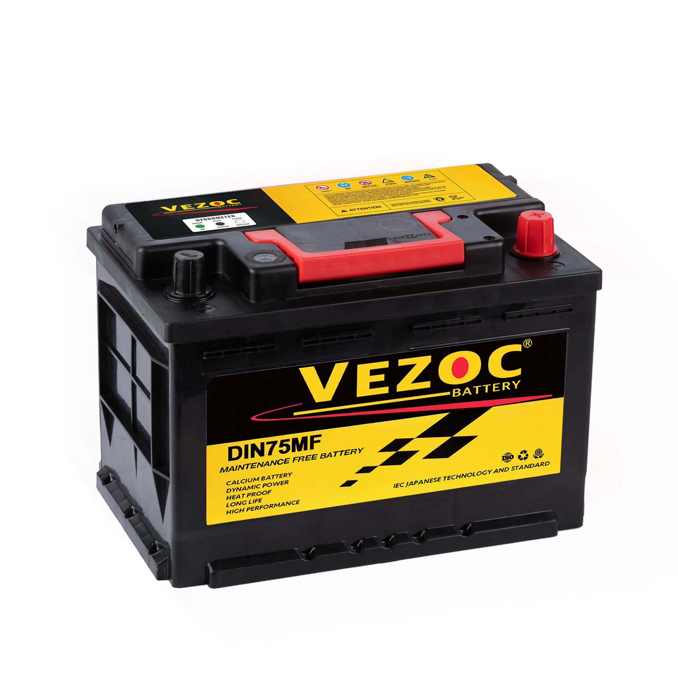 12V75ah Battery Maintenance Free Factory Manufacture Car Vehicle Batteries Car Battery DIN75