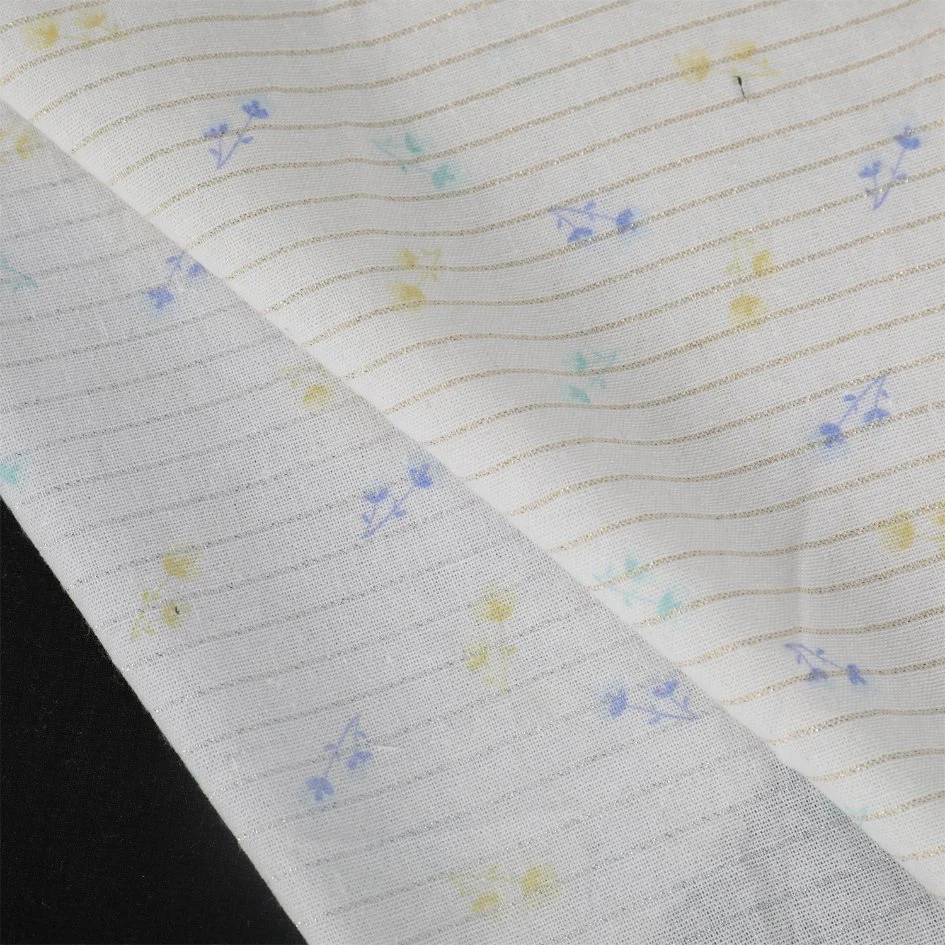 Cotton DOT Jacquard Double Layer Leno Mussline Gauze Fabric for Baby Kids Garment Fabric