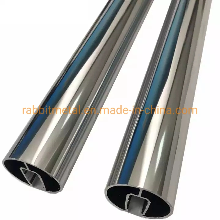 Système de tube/cadre carré en aluminium anodisé/revêtu de poudre à grain de bois Décoration/Énergie solaire/Panneau, Tube en aluminium de cadre industriel/Matériau de construction.