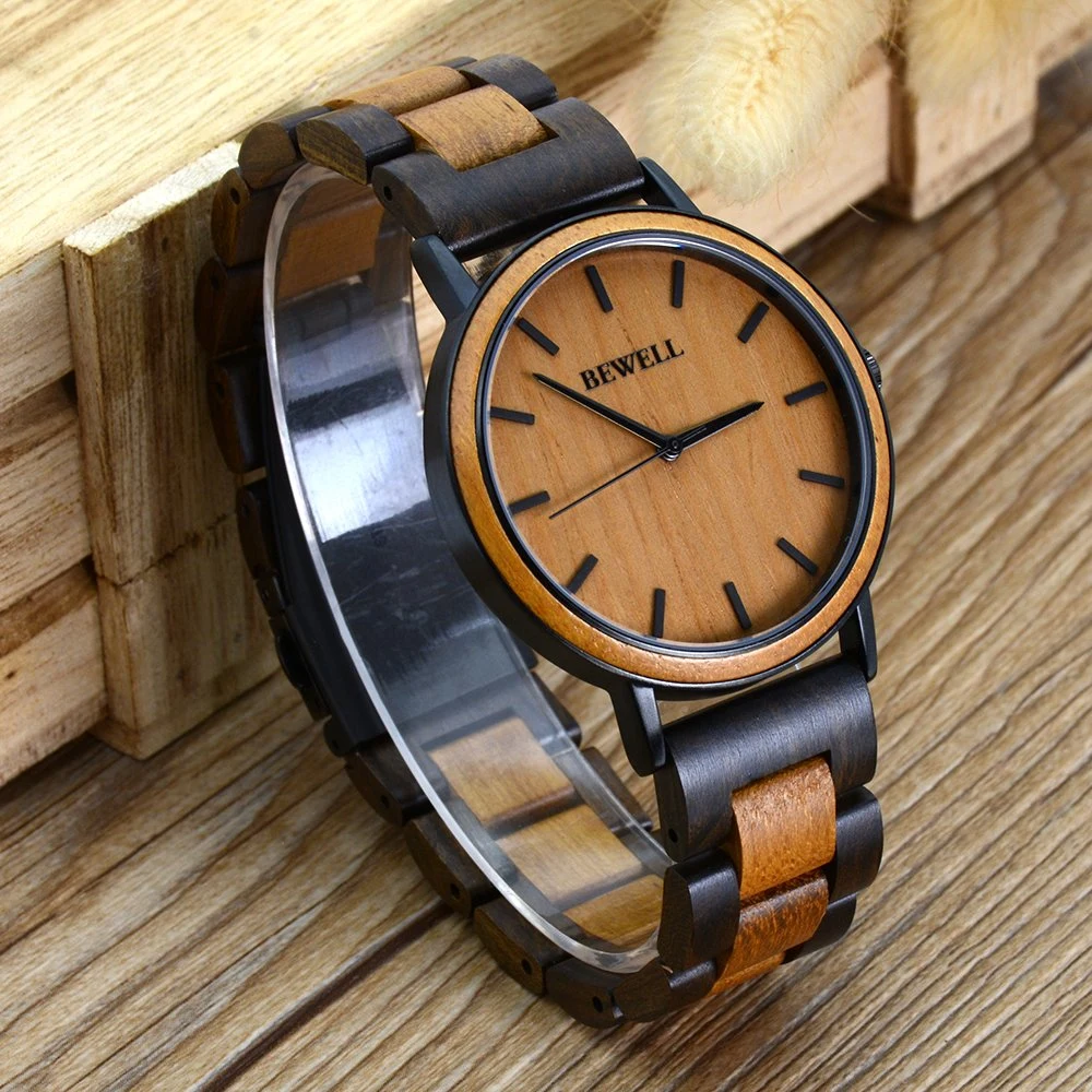 Trending Products 2021 New Arrivals Gold Teak Wood Watch Metal Men Minimalist Watches Wholesale/Suppliers