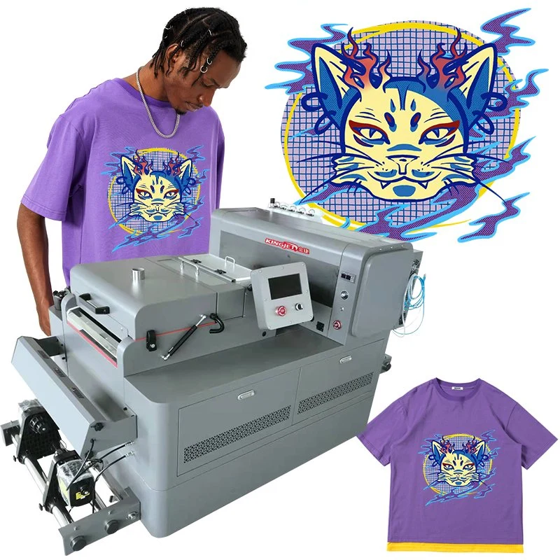 Fabrico Automatic T Shirt Kingjet 30 cm 30cm 2022 Transferência de Calor Impressora