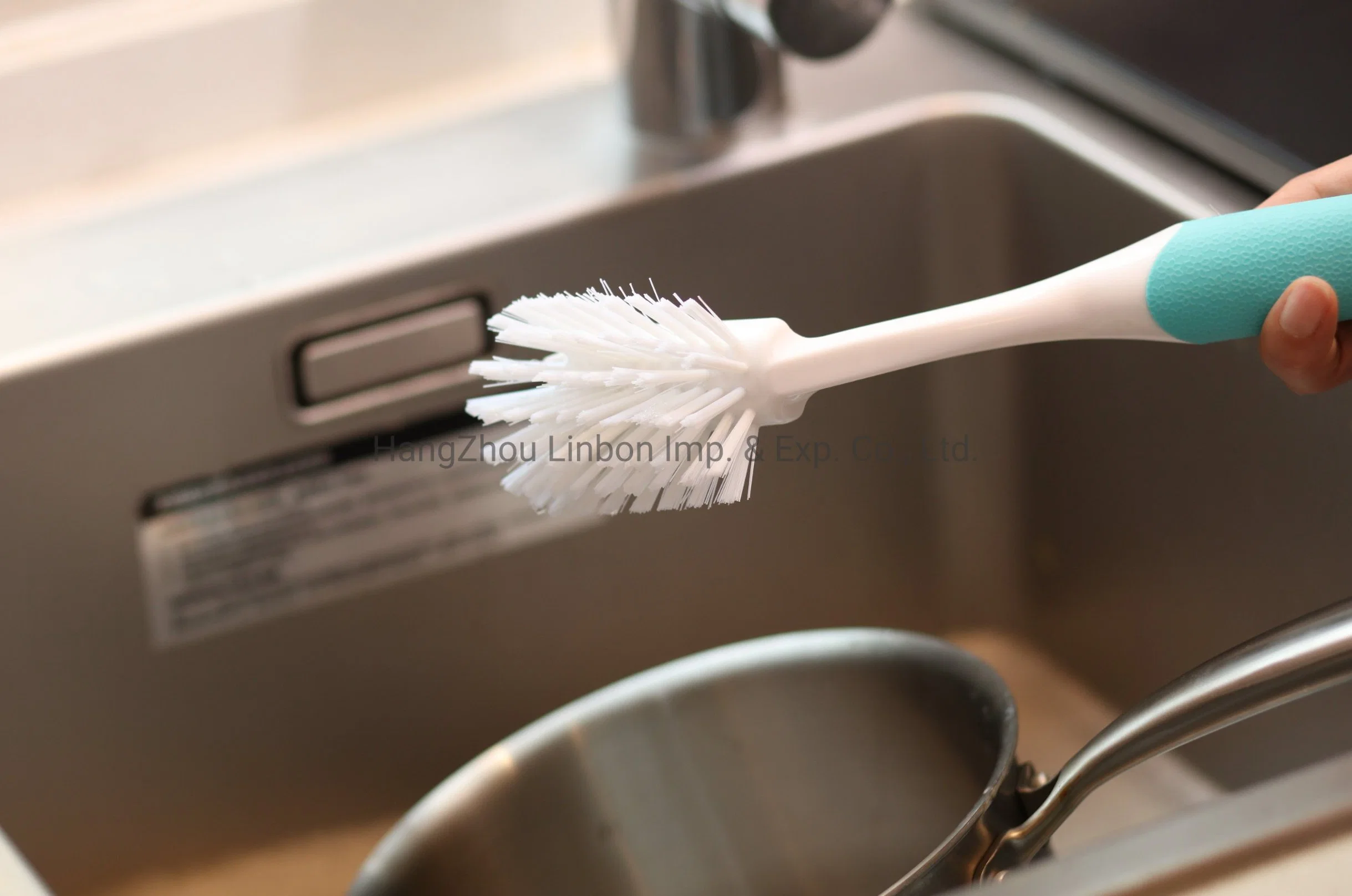 Escova de Limpeza com Cabo de Plástico, Venda Quente de Ferramenta Manual de Escova de Louça para Uso Doméstico.