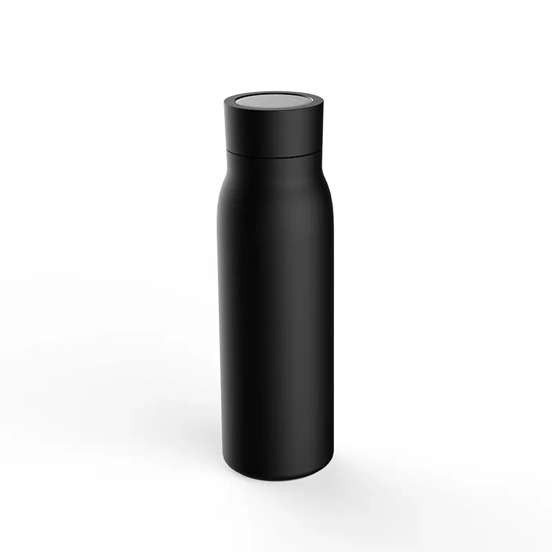 New Tuya 600ml Smart Insulation Black Stainless Steel Cycling Stylish Water Bottle Gym Sports