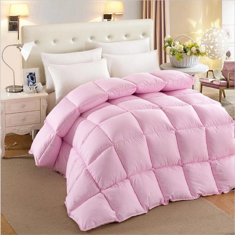 Proveedor de fábrica Goose/Duck Down Feather Duvet Insertar Pato Down Quilt Hotel Comforter de 5 estrellas