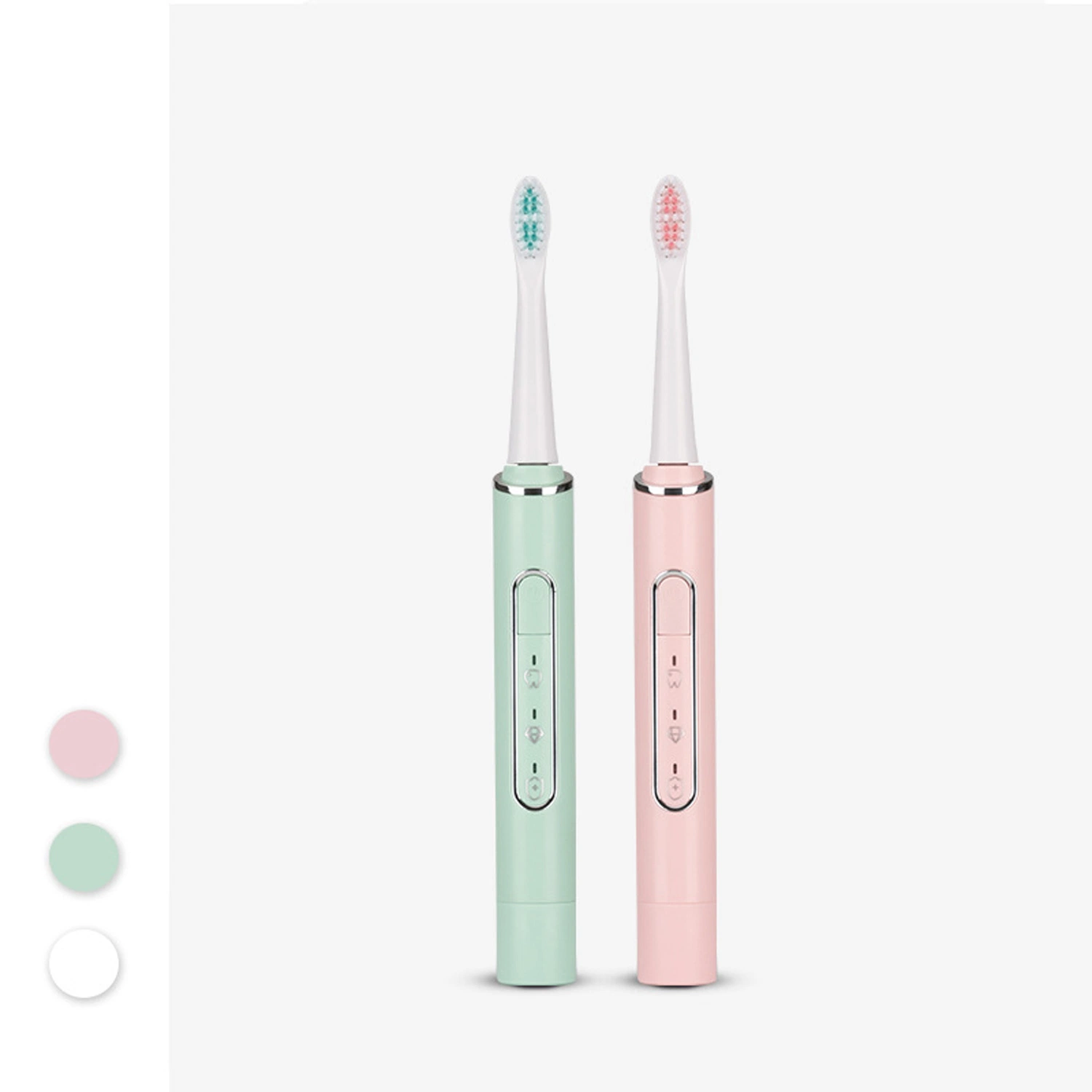 Rechargeable Power Ultrasonic Customizable Waterproof Automatic Electric Toothbrushes for Adults 4 Brush Heads