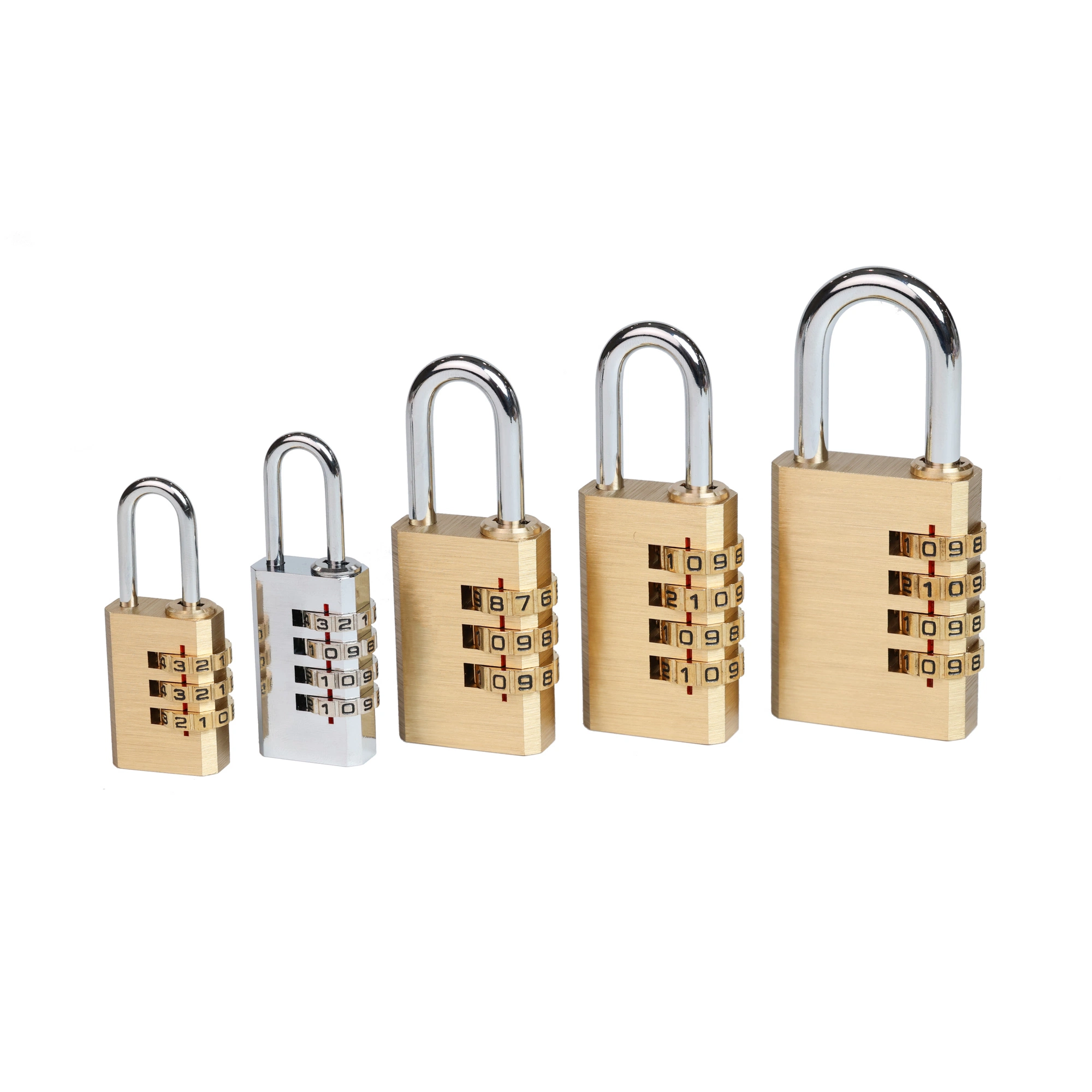 Combination 3 Candado Digital Password Brass Keyless Pad Lock Padlock with Harden Shackle