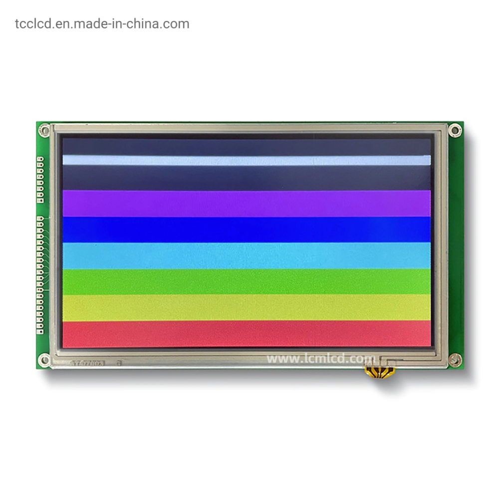 Ecrã LCD a cores de 7 polegadas 800X480 de 56 K TFT SPI/I2C/6800/8080 com Ecrã de toque resistivo