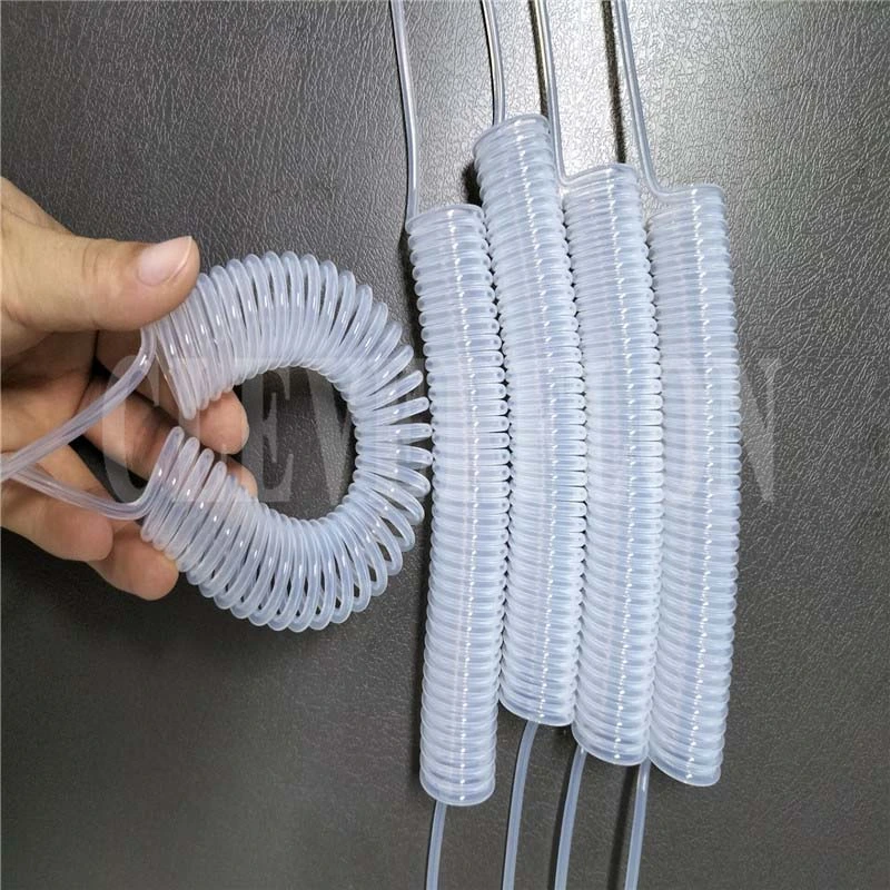 Transparent FEP Coil Air Spiral Hose Pipe