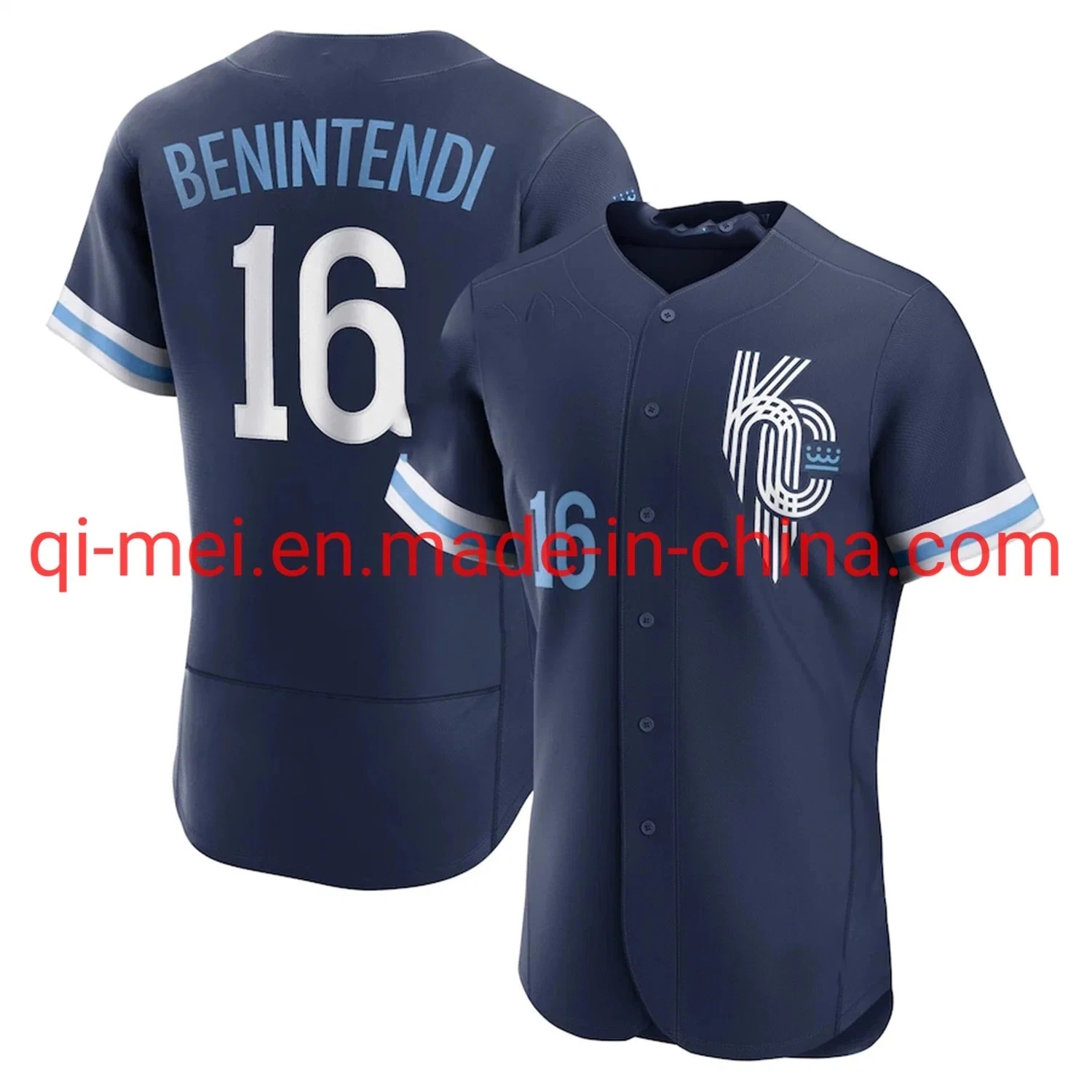 Wholesale/Supplier Kansas City Royals Benintendi Perez Navy 2022 City Connect Men M-Lb Baseball Jerseys