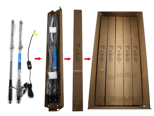 Mayorista UTV RGB látigos LED barra de luz coche de seguridad Bailando LÁTIGOS LED