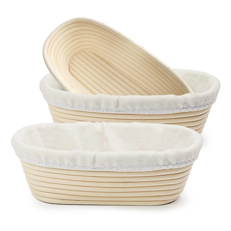 High quality/High cost performance  Handmade Rattan Banneton Bread Proofing Basket Set