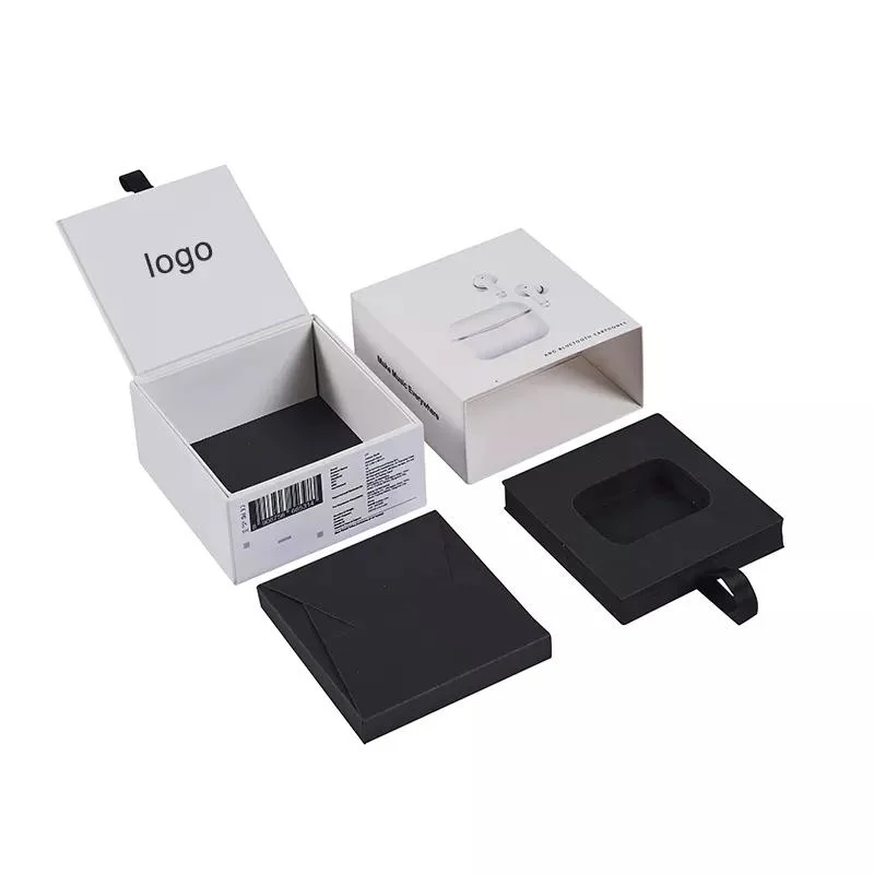 3c Digital Mobile Phone Accessories Headphone Custom Drawer Hanging Packaging Boxes Magnetic Packaging Paper Box Printing Accept