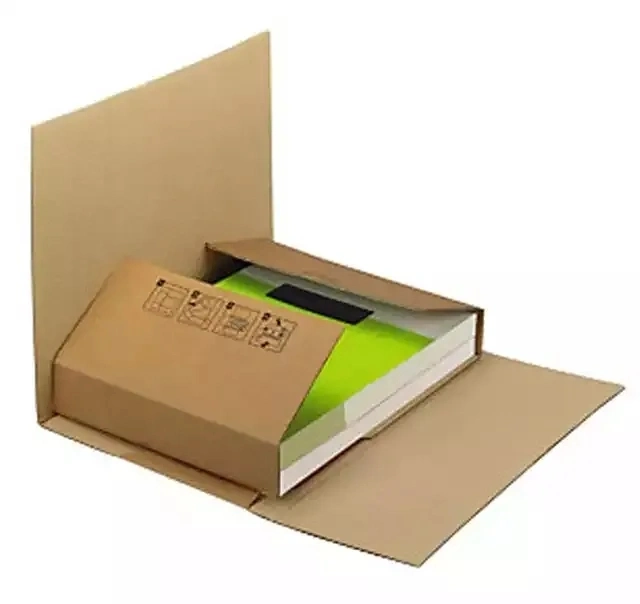 Custom High quality/High cost performance  Strong Hard 2mm E Flute Corrugated Cardboard Book Wrap Box