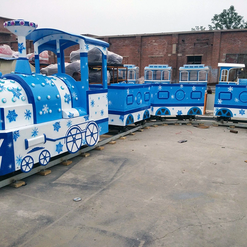 China New Children Adult Amusement Park Ride Mini Electric Train for Factory Price