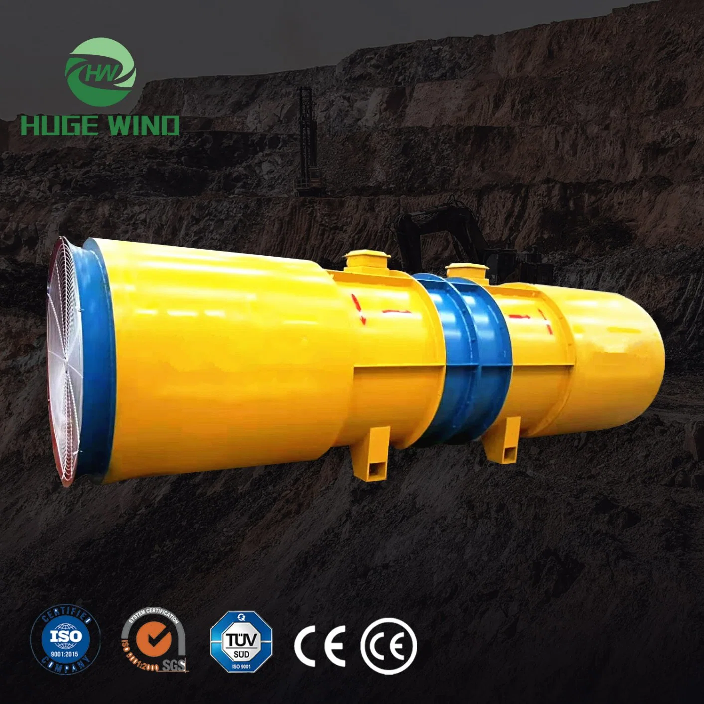 Metal Mine Mine Ventilation Axial Fan Underground Ventilation System Mining Explosion-Proof Fan Underground Mine Ventilation Blower