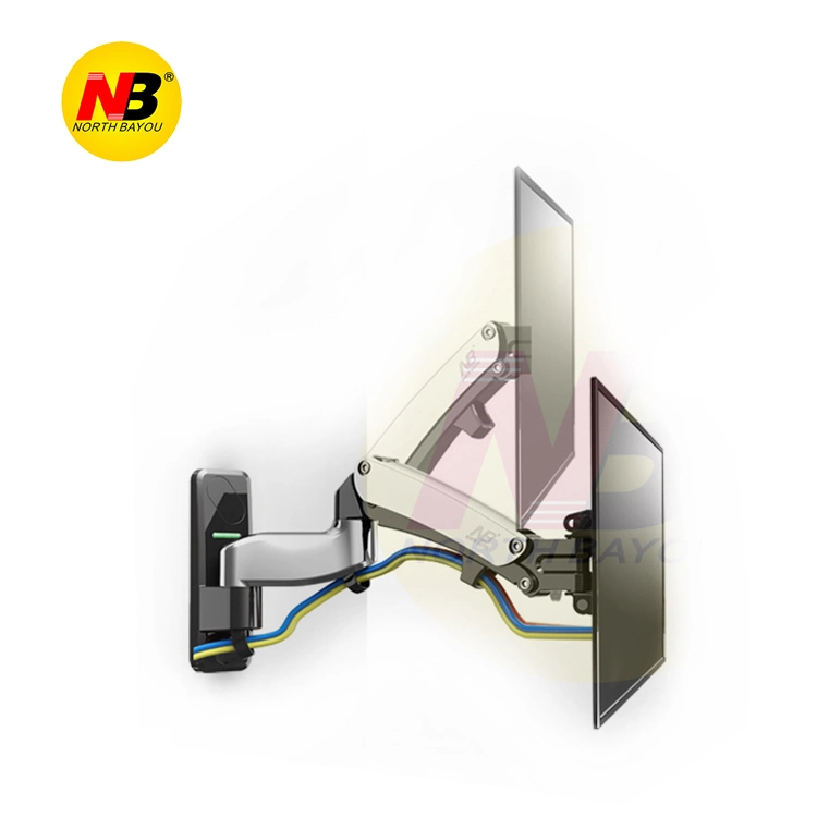 Nb F150 2-7kg 100X100 Soporte Monitor Wall Mount Screen Aluminum Good Gas Spring Air Press 13"-27" TV Wall Bracket Holder