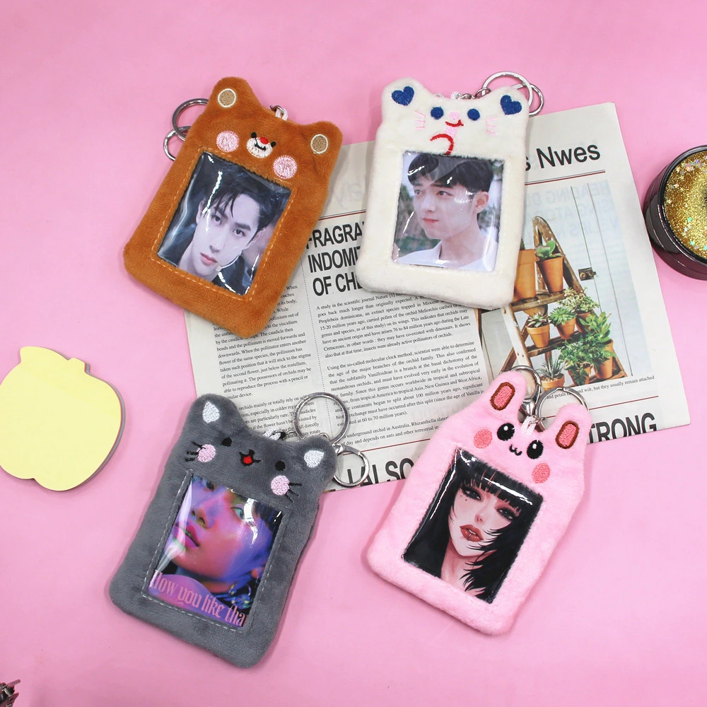 Cute Fur Card Cover Case Photocard Holder