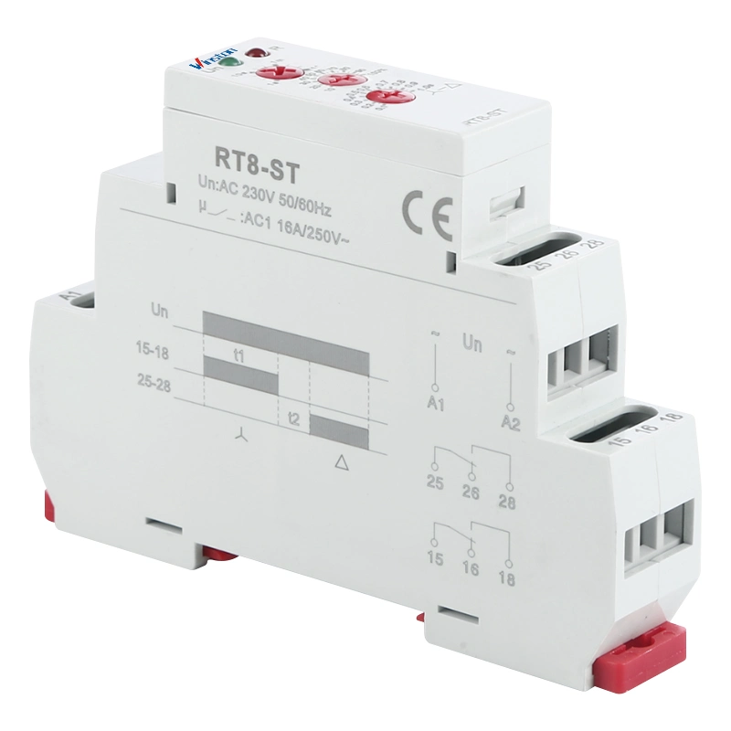 Rt8-St AC 230V 12va 1.3W Delay on Star/Delta Time Relay