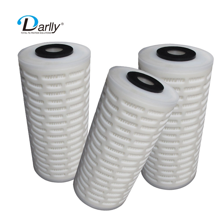 New Design 115 mm 0.22/5/10 Micron PP/Glass Fiber/Pes Membrane Pleated Filter Cartridge for Big Filter Housing Filtration