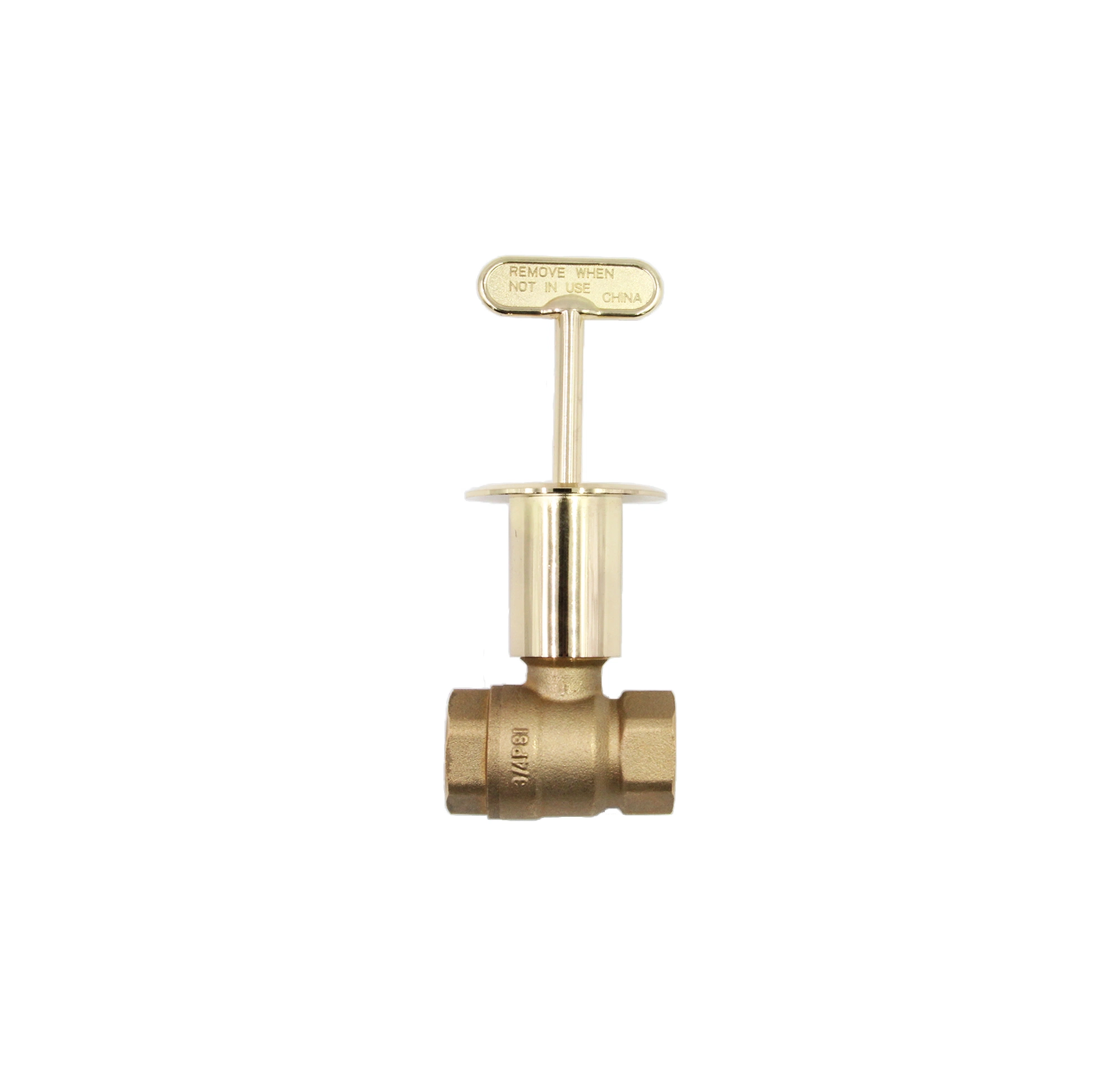 Brushed Nickel Plated Zinc Log Lighter Flange Gas Valve Accessory