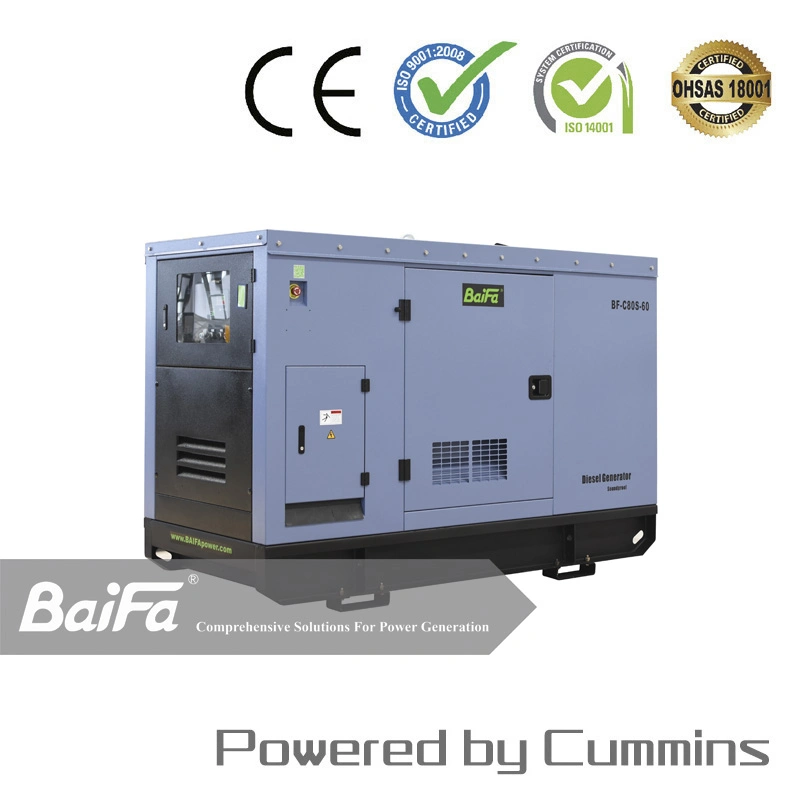 Auto Start/Stop Backup Generator 80kVA 60kw Cummins Diesel Power Generator Factory