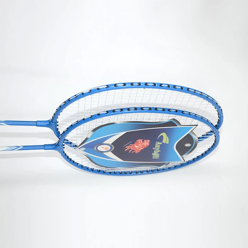 Badminton Racket Wholesale/Supplier Iron Alloy Racket for Beginners Light Weight Badminton Racket