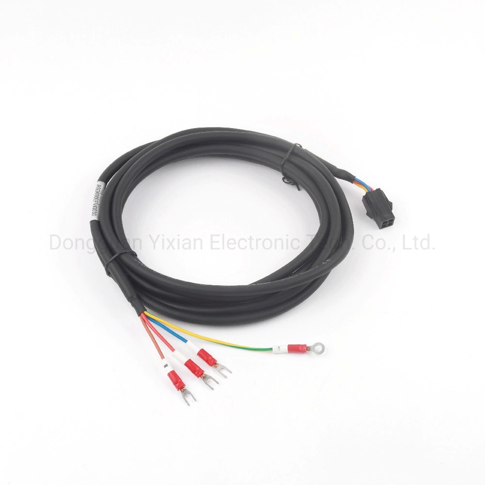 Personnalisé en PVC de faible puissance 20AWG 300V 500V 4G0.5mm2 Ligne d'alimentation Servo en flexion