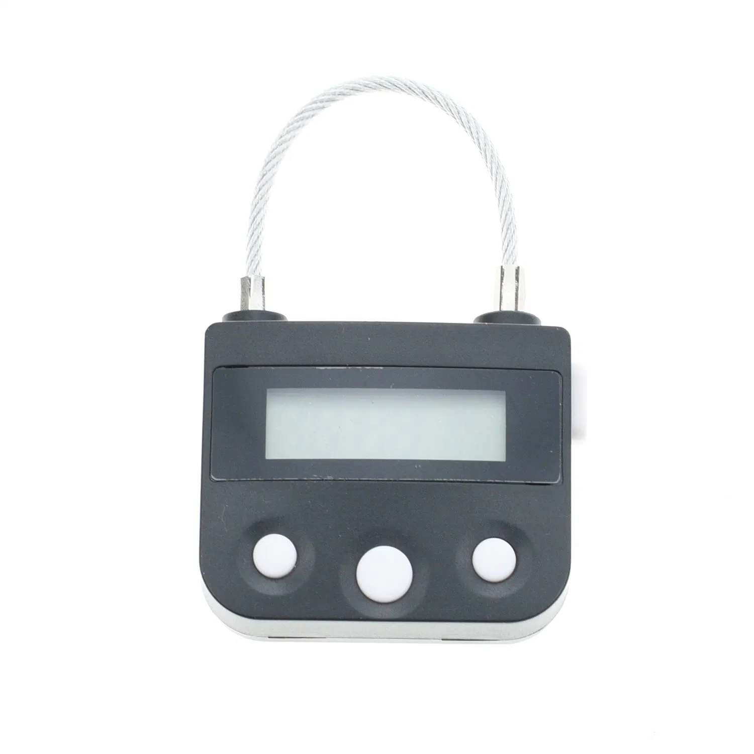 99 Hours Max Timing Lock - USB Rechargeable Time Timer Alarming Padlock with LCD Screen Small Time Release Lock (YH1519)