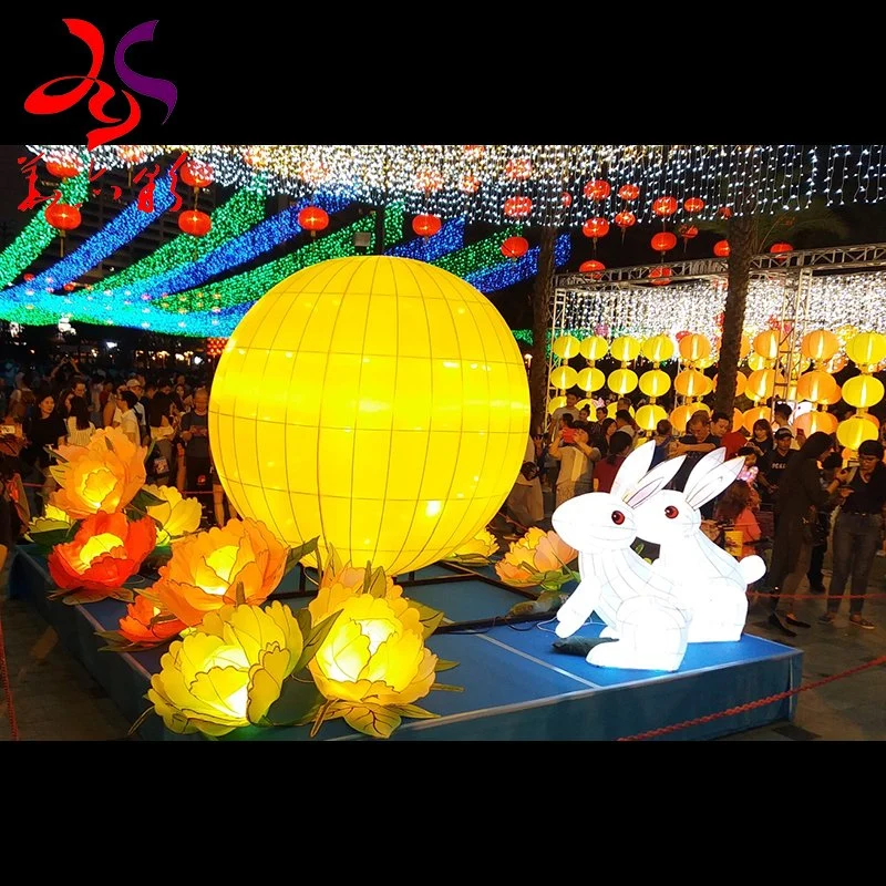 Theme Park Chinese Festival Decorative 3D Waterproof Artificial Animal Lights