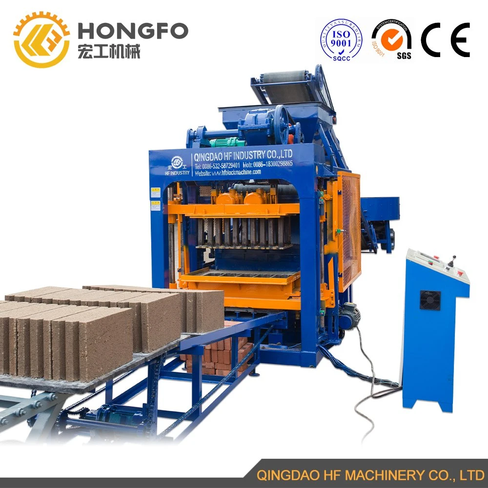 Qt4-25 Full Automatic Hollow Pavement Cement Concrete Block Brick Maker Machine