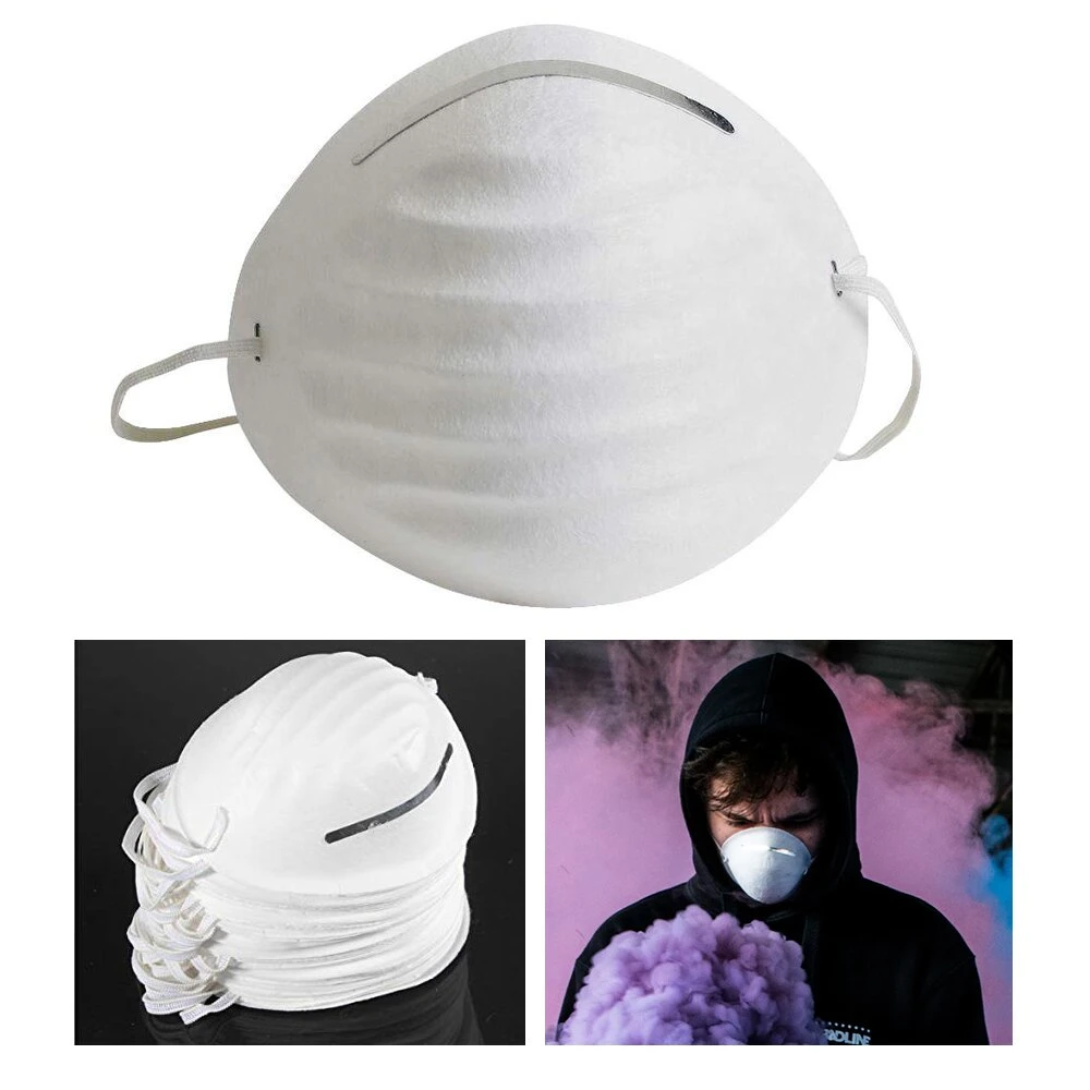 Masque jetable non tissé homologué ce, blanc, anti-poussière, industriel Masque facial de protection de la sécurité du travail