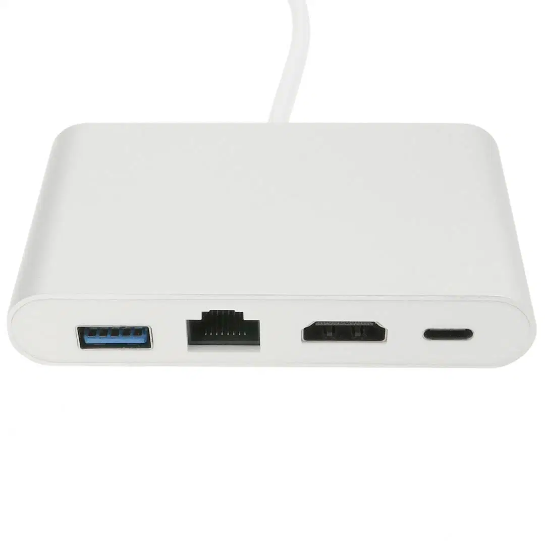 USB 3.1 tipo C a HDMI Convertidor USB Ethernet RJ45-Tipo-C con el cable 0,1M HD 1080 p