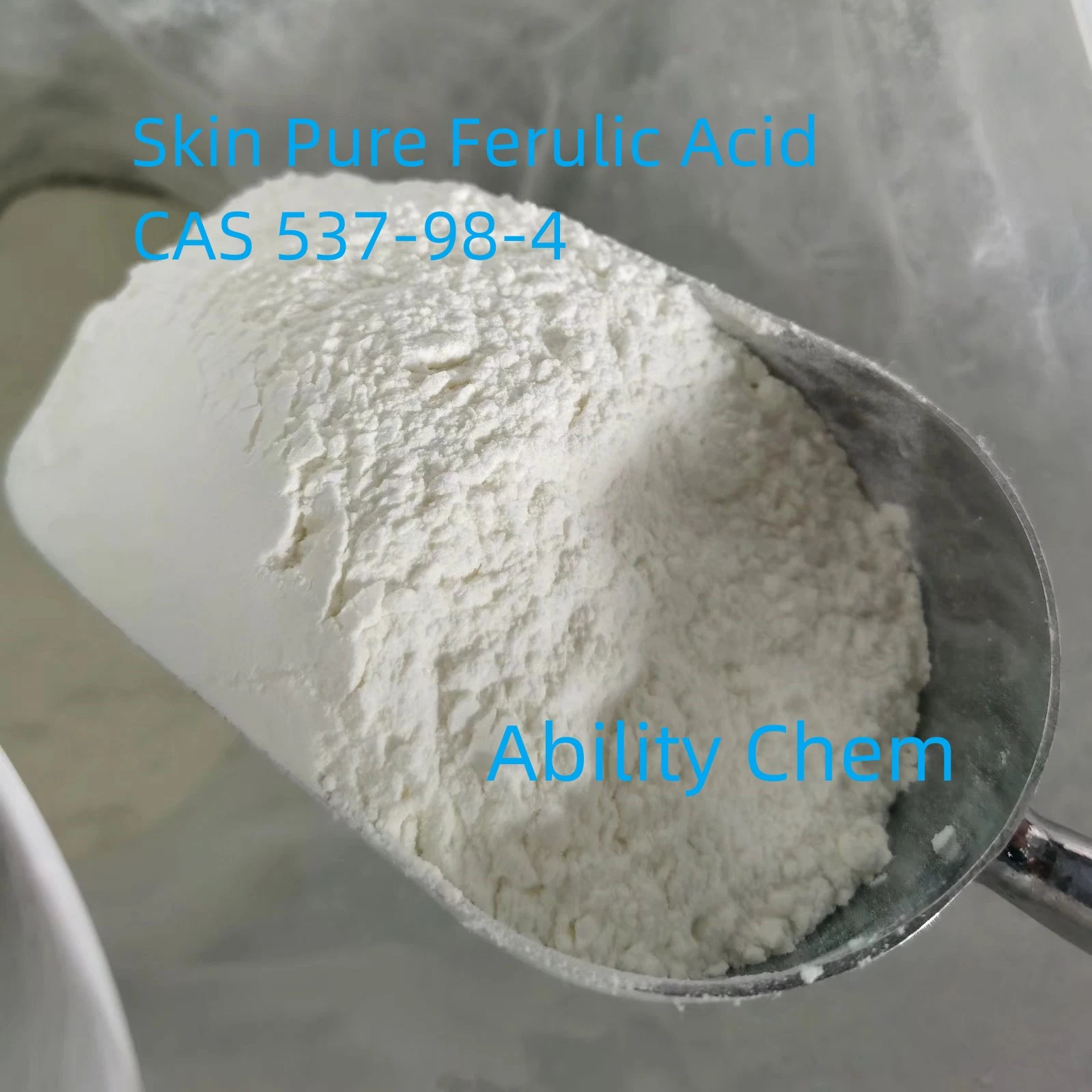 Pure Trans Ferulic Acid Raw Material for Cosmetic Use CAS 537-98-4