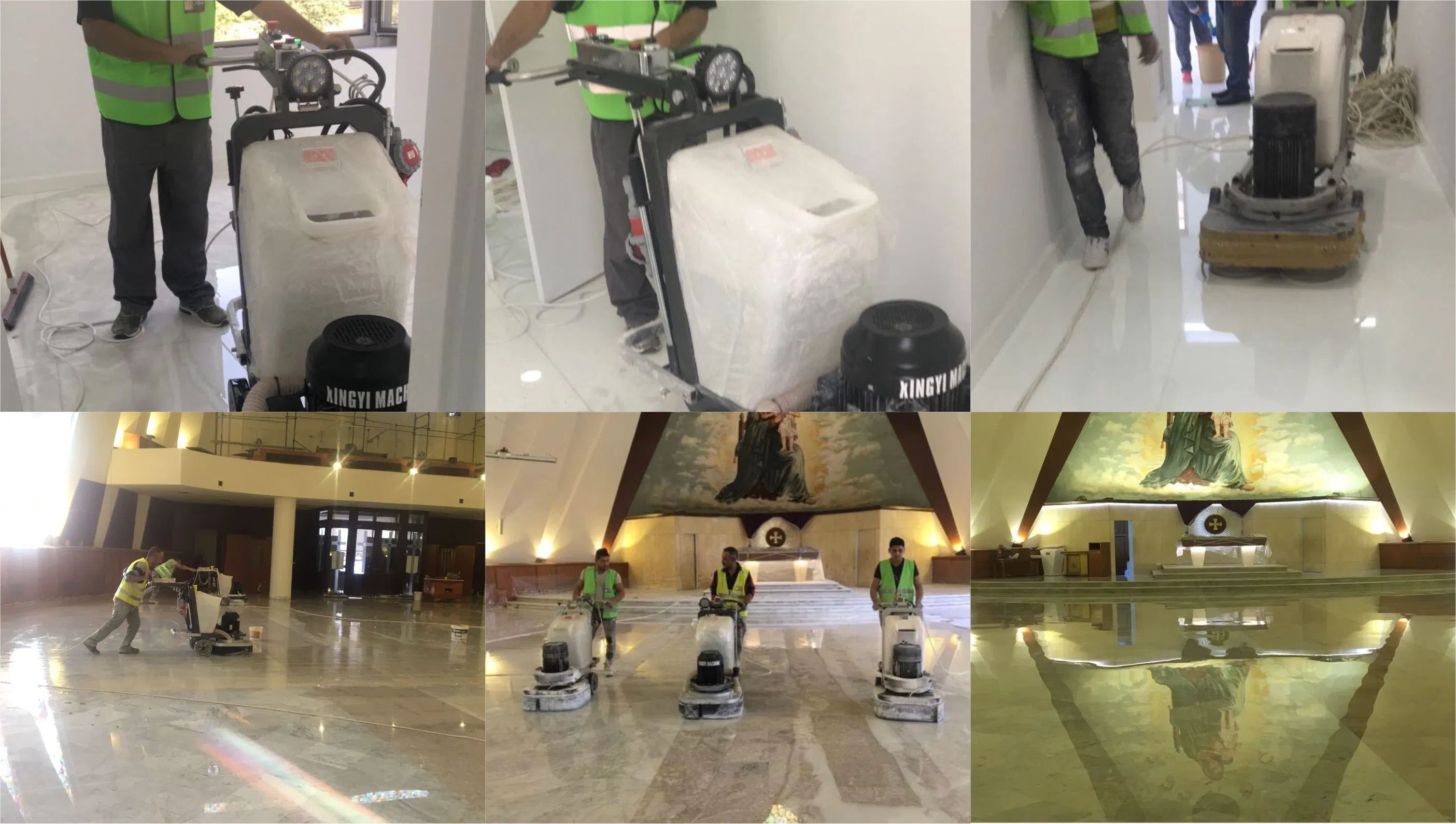 Latest 620 mm Dust Free Concrete Floor Grinder Diamond Polisher