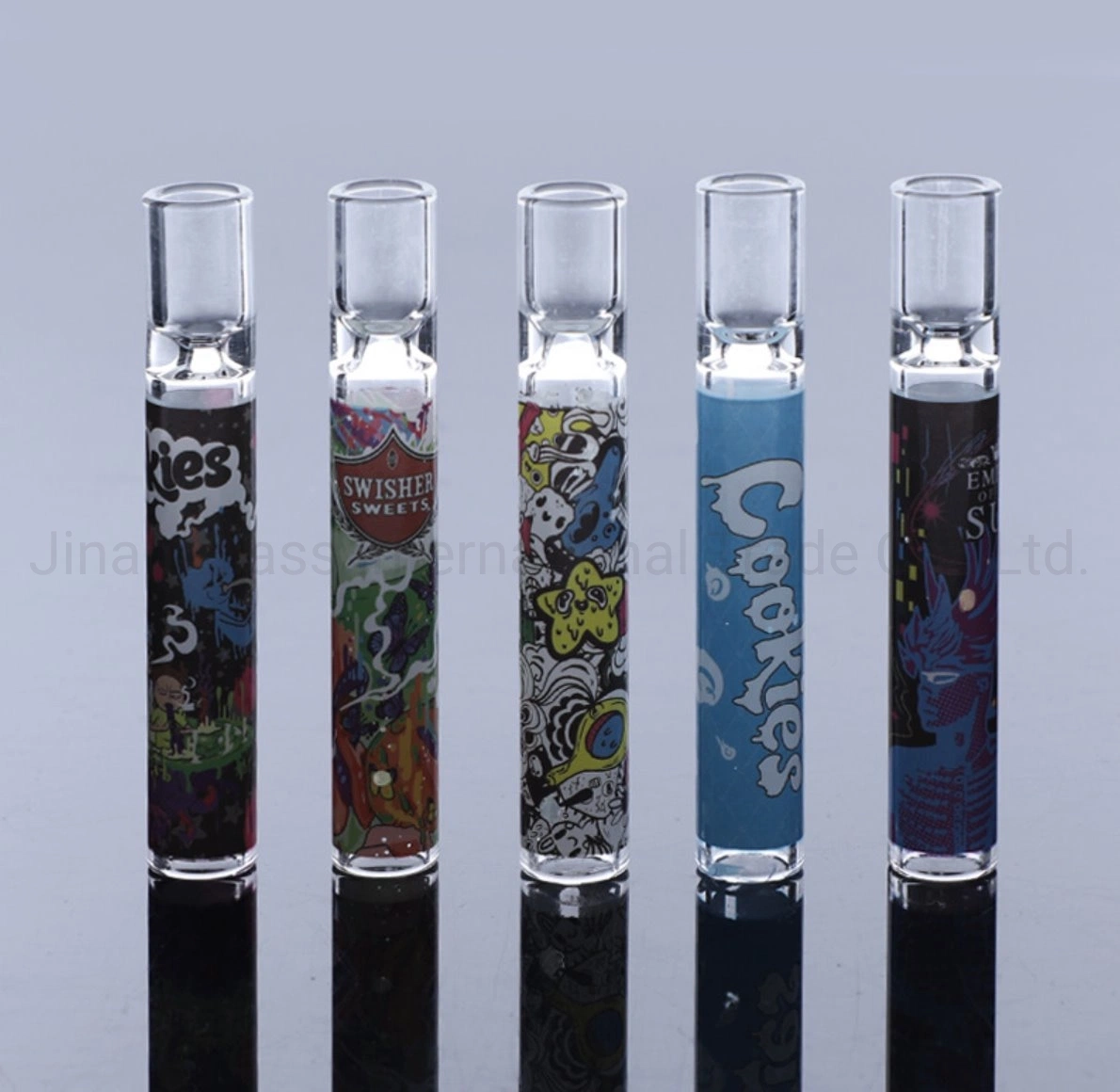 4inch Cheapest Glass Cigarette Bat One Hitter Pipe Clear Og Glass Tube for Smoking Tobacco Hand Pipes Hookah Accessories Og Chillum