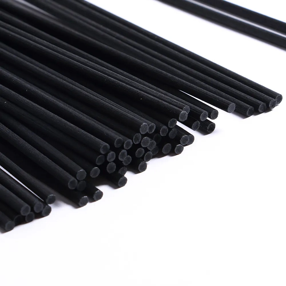 Hot Sale 3mm White Black Fiber Reed Sticks Glue Free Reed Rattan Diffuser Sticks Fragrance Fiber Stick