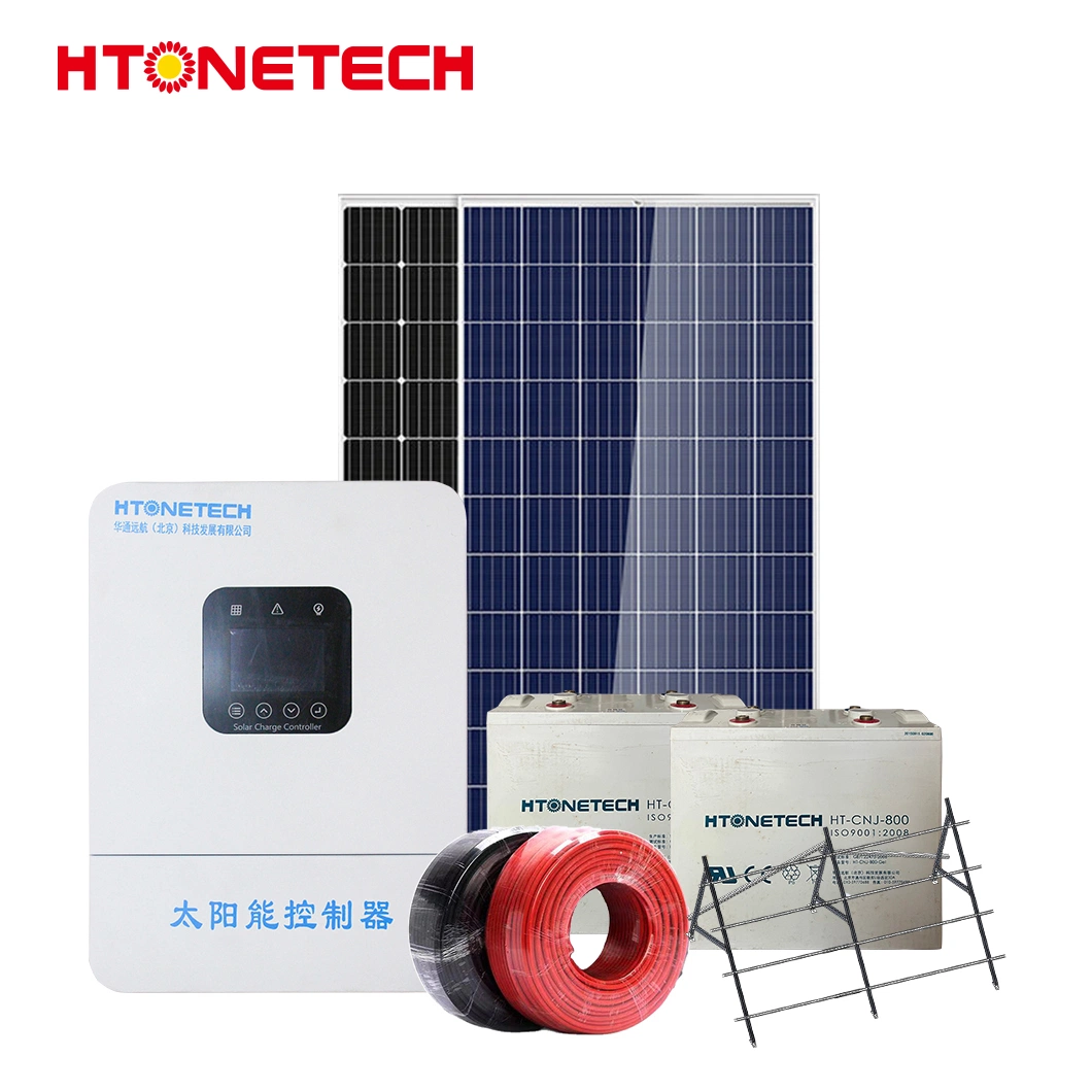 Htonetech Portable off Grid Home Solar Energy System Manufacturing China Система солнечной энергии 5000 Вт 45017 Вт 48В 200ah хранение энергии