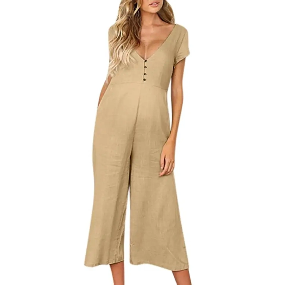 Umstandshose Postpartum Hose Straight Wide Leg Hose für schwangere Frau