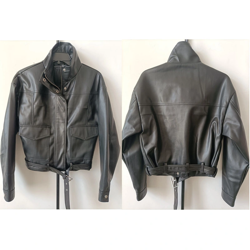 Apparel Artificial Sheepskin Leather Blazer Motorcycle Outerwear Scooter Jackets Bomber