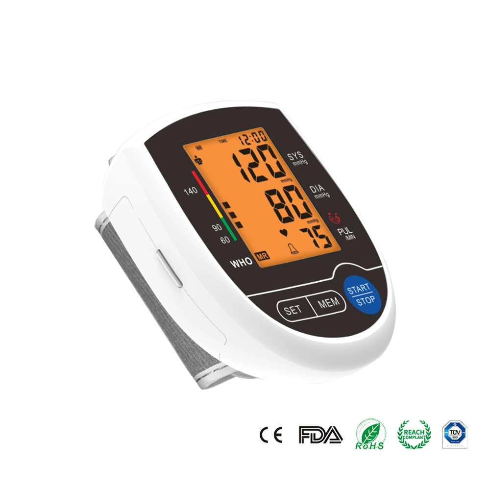 Wholesale CE ISO Digital Speakers Automatic Bp Wrist Watch Rate Blood Pressure Monitor Cheap