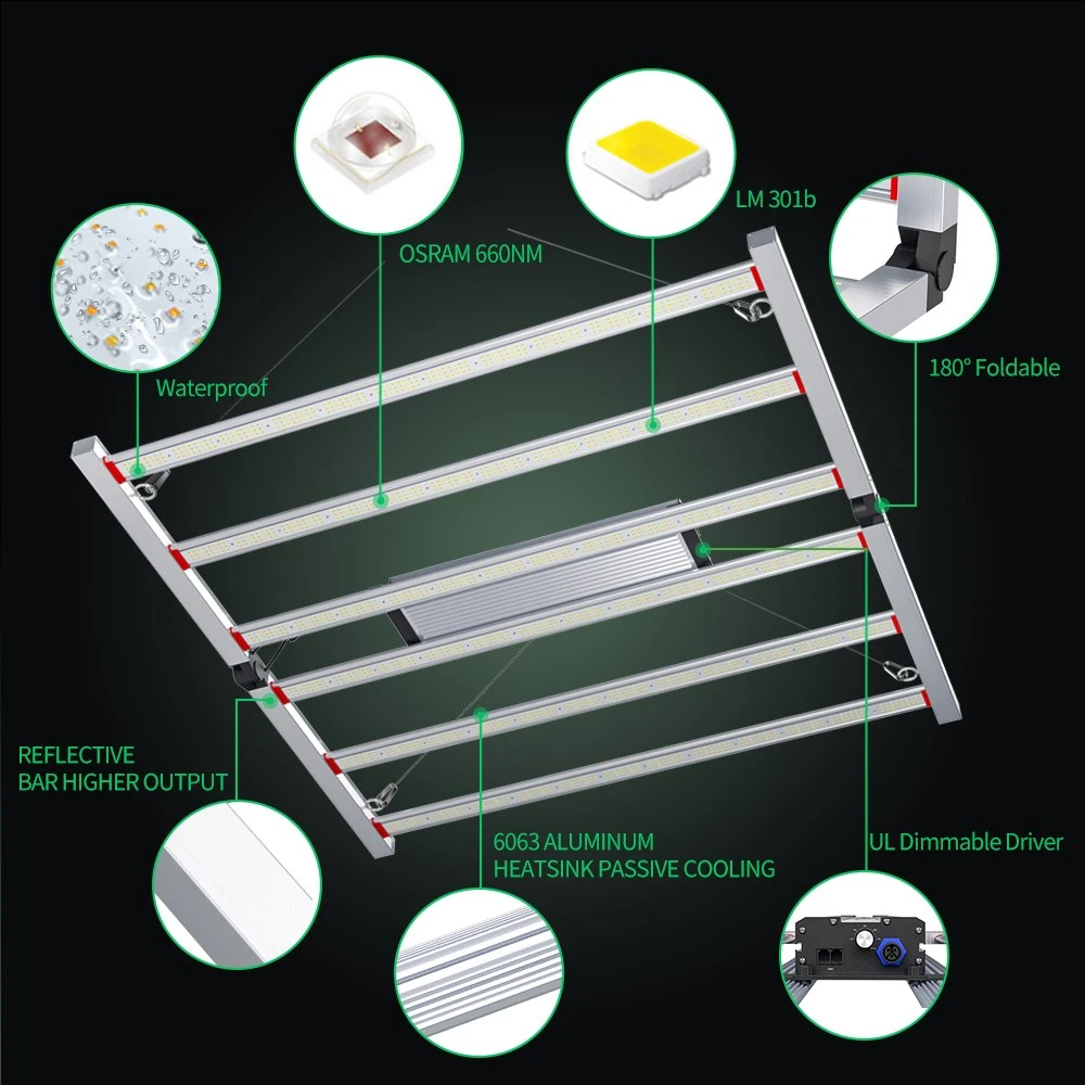 Eclairage intérieur LED GROW à spectre complet Samsung Lm301b Osram Wholesale/Supplier LED Grow Light pour l'agriculture commerciale horticulture