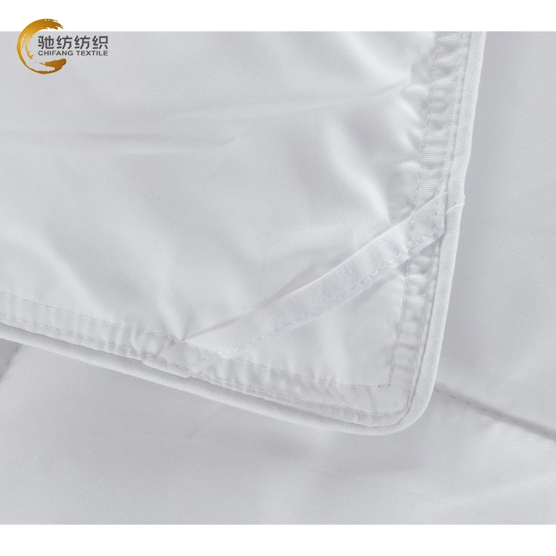 Gros hôtel de haute qualité Blanc 350GSM Down Alternative Microfiber Comforter Bed Duvet Quilt.