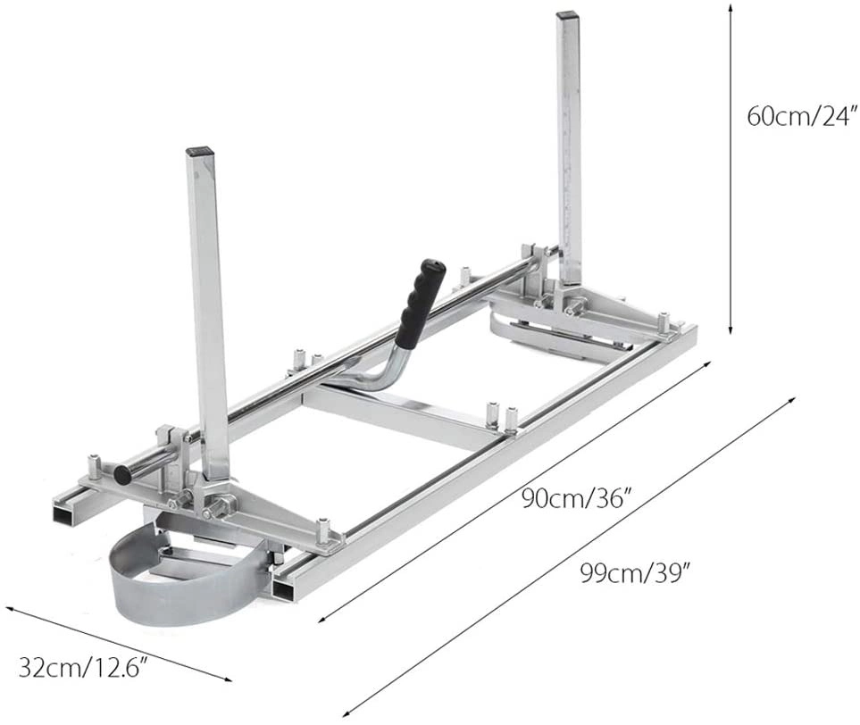 36" Portable Chainsaw Mill Planking Milling for Saw Bar Size 14" to 36" Wood Cutting Slabbing Lumber Planks