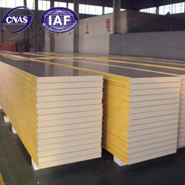 Soundproof PU/PIR Wall Refrigeration Insulation Wall/Roof Sandwich Panel for Peb Building