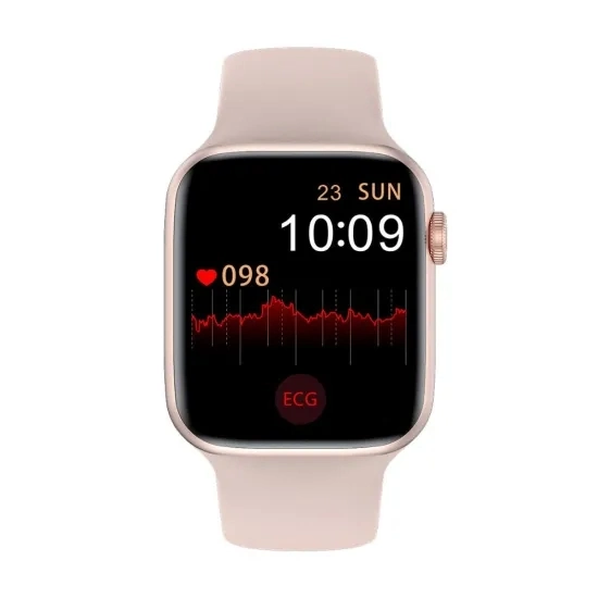 2020 Nouveau W26 ECG Smart Watch 6 PPG Moniteur de fréquence cardiaque appel Bluetooth 1,75 pouces tactile plein écran Smartwatch de température pour Android